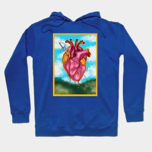 Heart Attack Digital Painting Hoodie